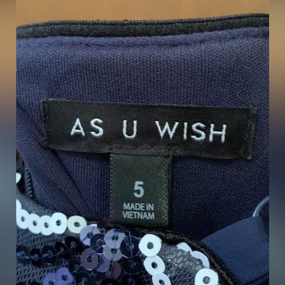 Navy sequin dress - Picture 2 of 2